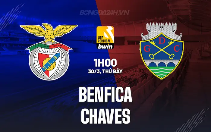 dự đoán Benfica Vs Chaves